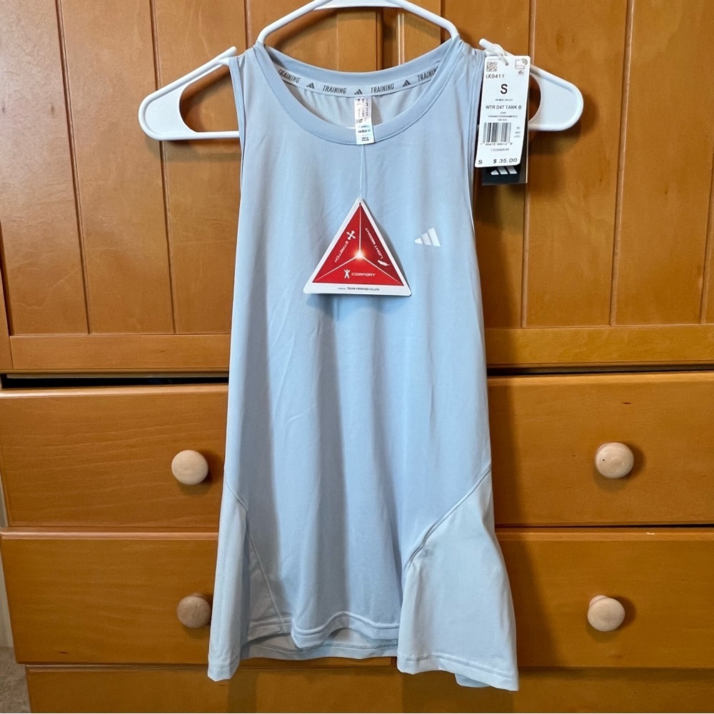 Adidas Light Blue Sleeveless tank